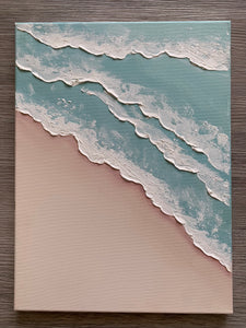 Textured beach canvas (12”x16”)