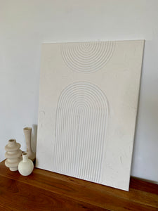 White arch textured canvas (18”x24”)large