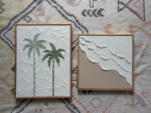 Load image into Gallery viewer, Textured beach nude and
Waimanalo palm order art