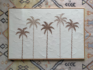 Textured north shore palms 24”x36”