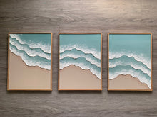 Load image into Gallery viewer, Set of three / Texture beach blue