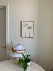 Textured North shore palms 12”x16”