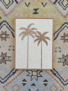 Textured North shore palms 12”x16”