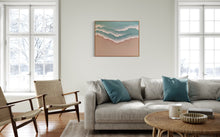 Load image into Gallery viewer, Textured blue beach 24”x30”