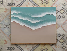 Load image into Gallery viewer, Textured blue beach 24”x30”