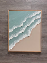 Load image into Gallery viewer, 16”x20” / Textured beach-blue