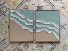 Load image into Gallery viewer, Textured beach-blue Duo