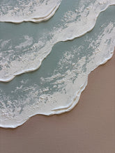 Load image into Gallery viewer, 16”x20” Textured beach-blue