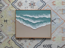 Load image into Gallery viewer, 16”x20” Textured beach-blue