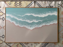 Load image into Gallery viewer, 24”x36” Texture blue beach , 24”x36” North shore palm tree