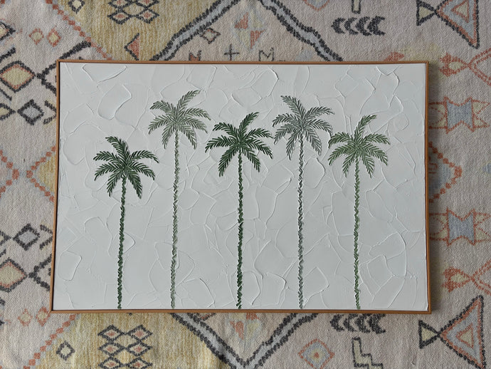 Textured waimanalo palms - 24”x36”