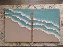 Load image into Gallery viewer, Textured beach-blue Duo