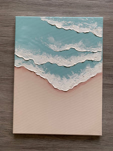 Textured beach canvas (11”x14” )