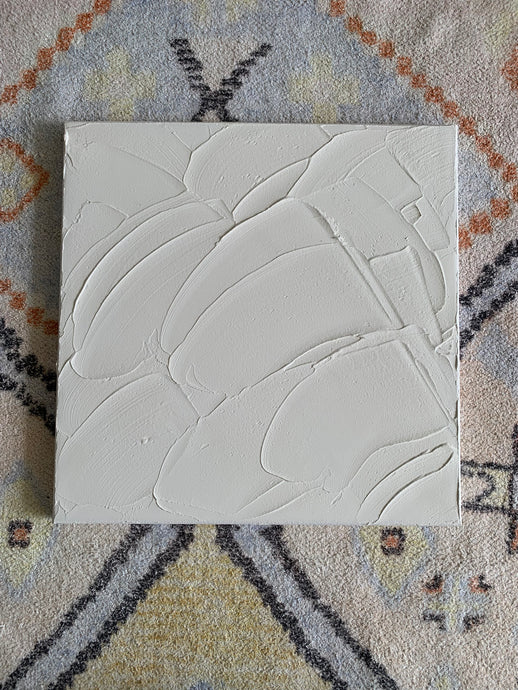 Texture canvas white(12”x12”)