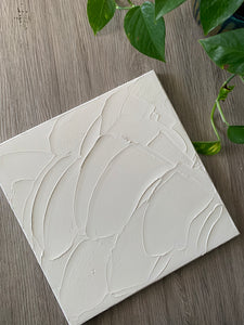 Texture canvas white(12”x12”)