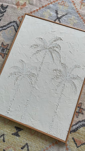 White palm (18”x24”) with frame