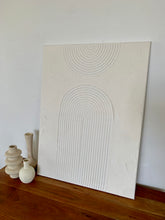 Load image into Gallery viewer, White arch textured canvas (18”x24”)large