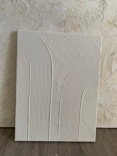 White arch textured canvas 12”x16”