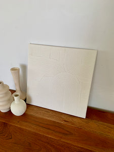 White textured canvas white (12”x12”)