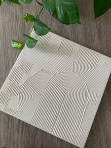 White textured canvas white (12”x12”)