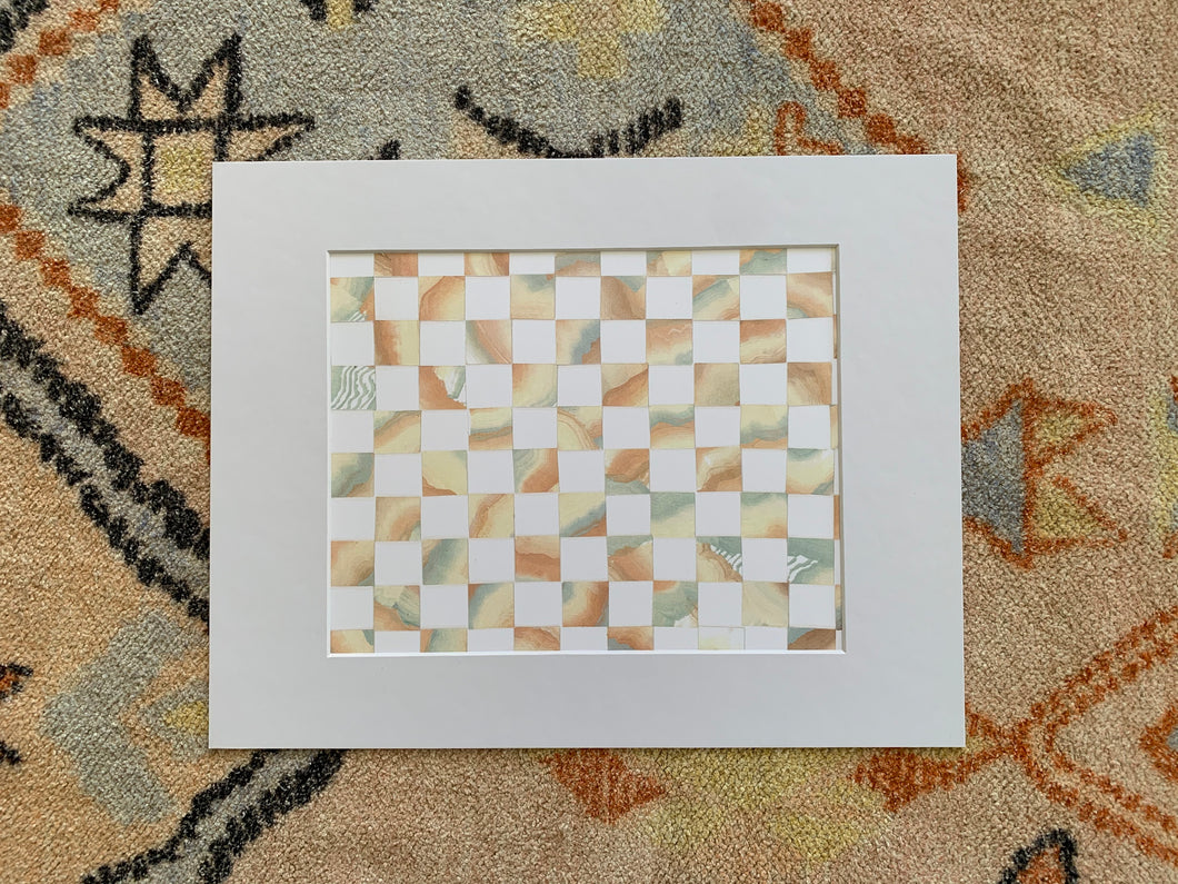 Checkered  (stone) with 11”x14”mat