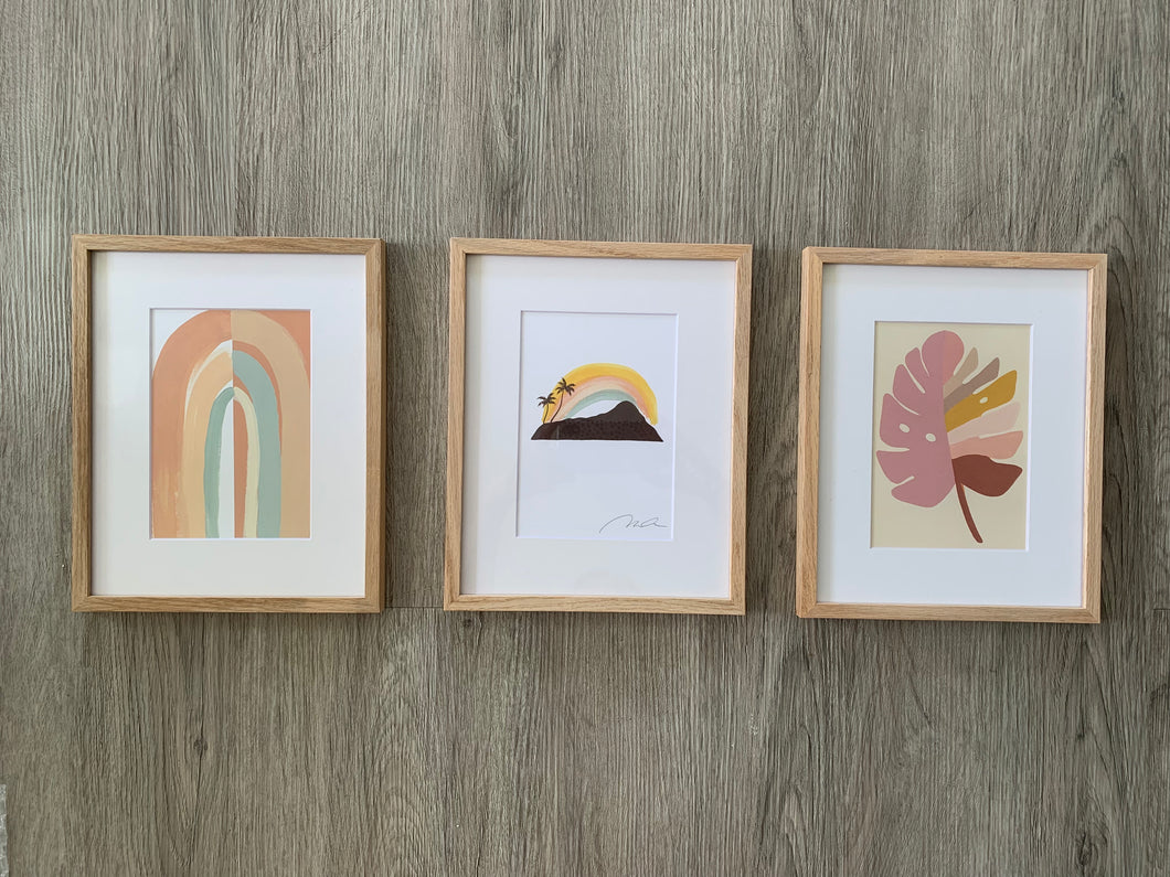 Hawaii art set of three