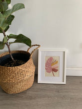 Load image into Gallery viewer, Pink Monstera with white Frame
