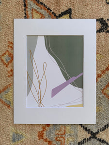 Sage abstract with mat
