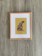 Load image into Gallery viewer, Fin mustard with 8”x10”frame