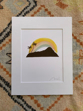 Load image into Gallery viewer, Diamond Head Rainbow  with 11”x14 white mat