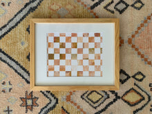 Load image into Gallery viewer, Checkered  (peach) with mat 11”x14”
